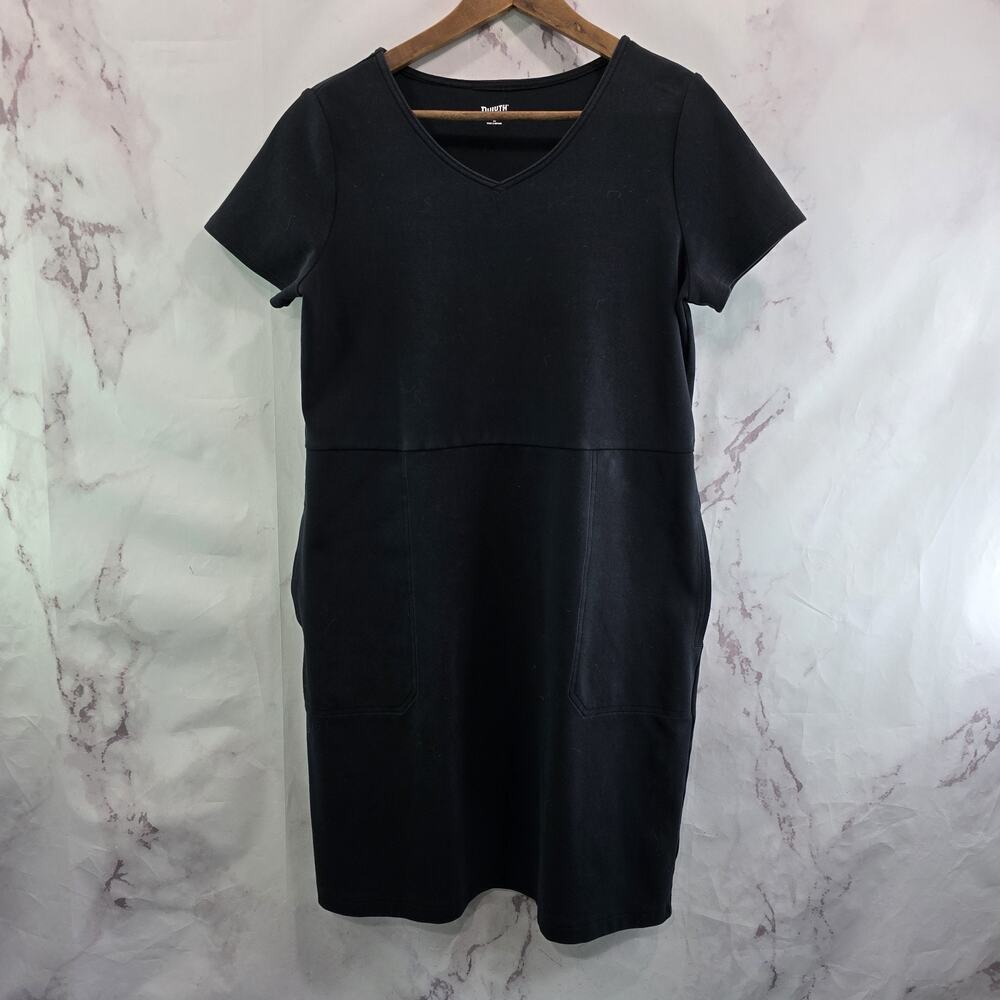 Duluth Dress Womens Medium Back Pockets Noga Naturale T Shirt Knit Stretch
